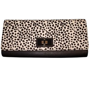 Leopard Print Clutch Wallet